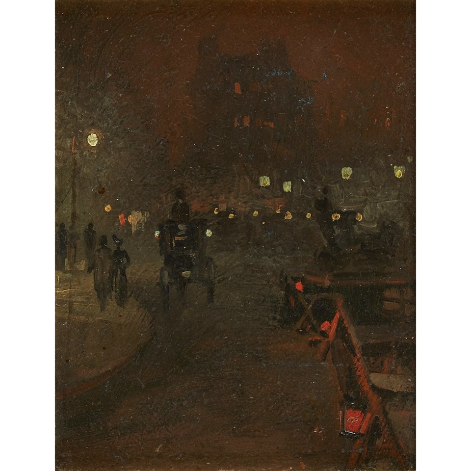 "LONDON BY NIGHT" by Frederick Judd Waugh