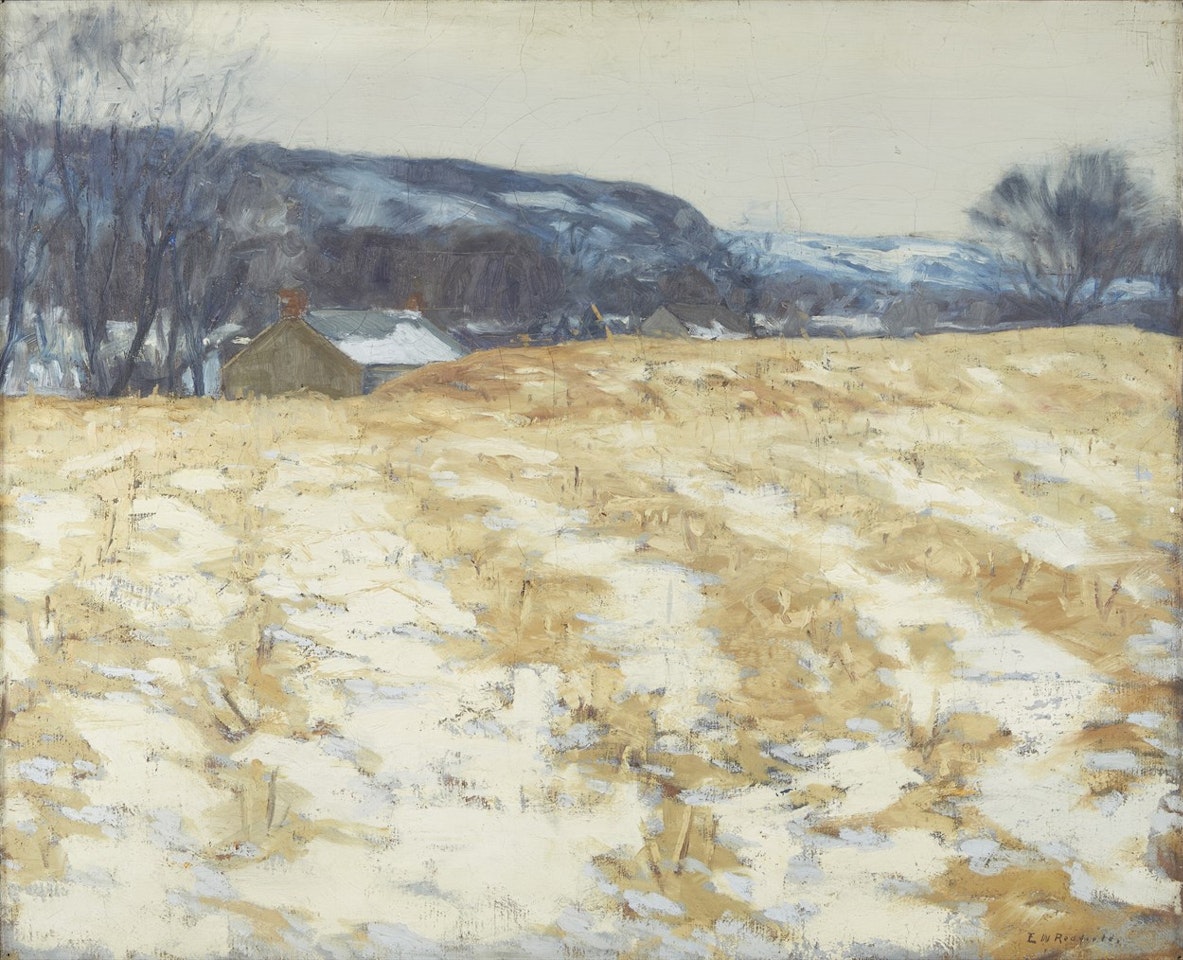 "EVENING AT THE FARM" by Edward Willis Redfield