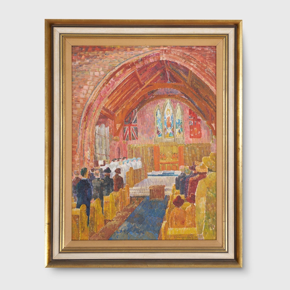 Thanksgiving Service by Grace Cossington Smith