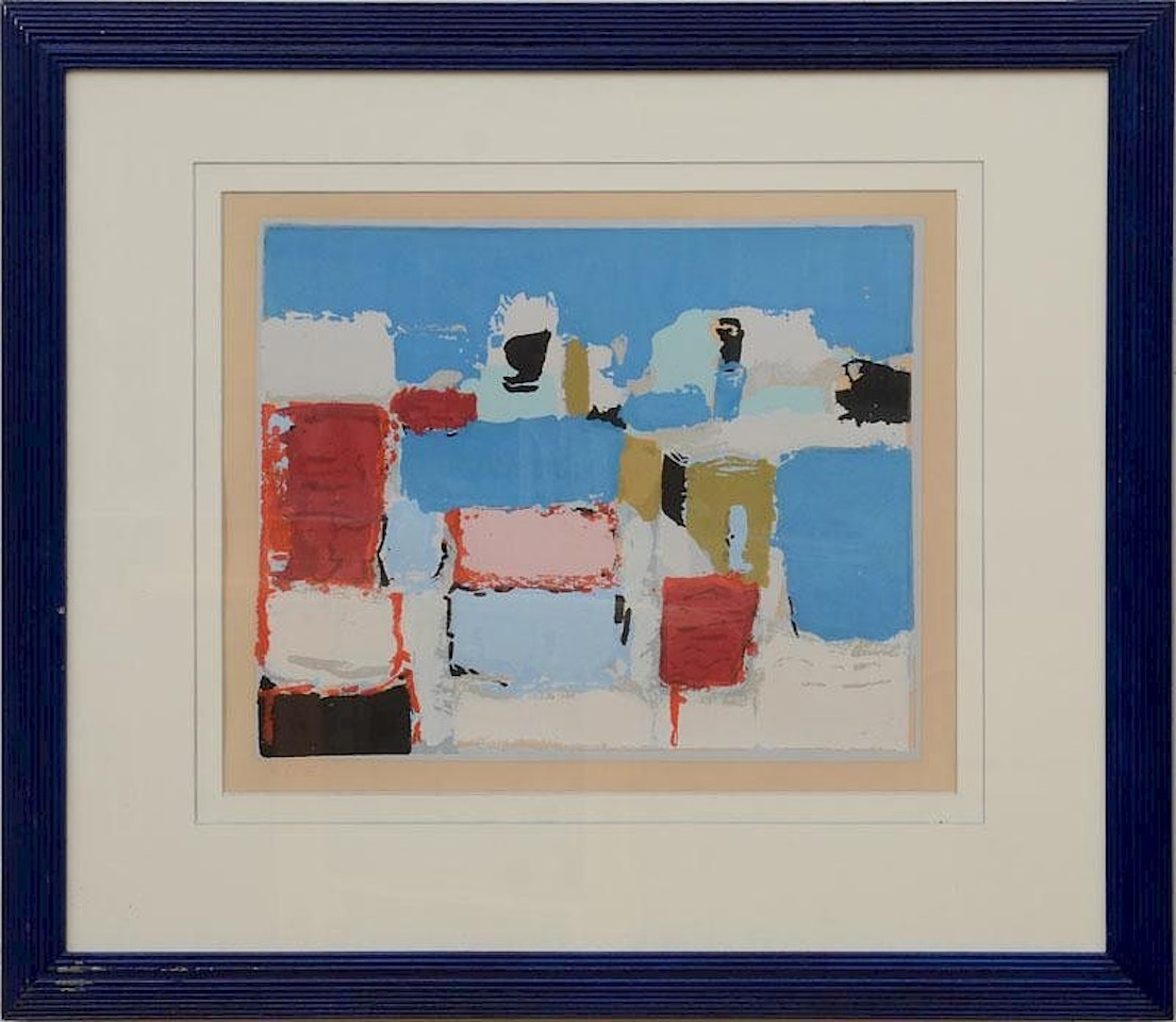 MEDITERRANEAN-LANDSCAPE OF SICILY by Nicolas de Staël