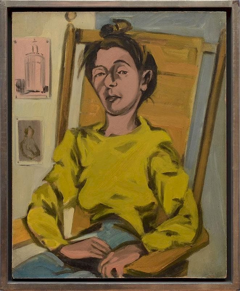 WOMAN IN A YELLOW BLOUSE by Elaine de Kooning