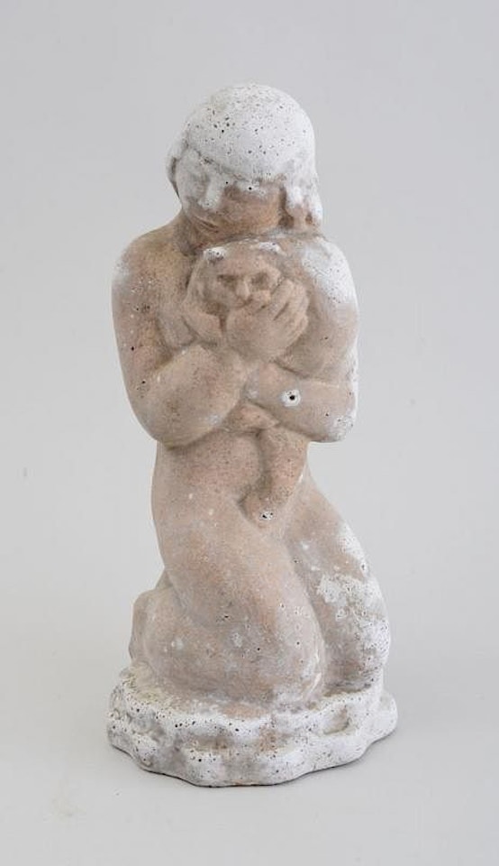 GIRL WITH CAT by William Zorach