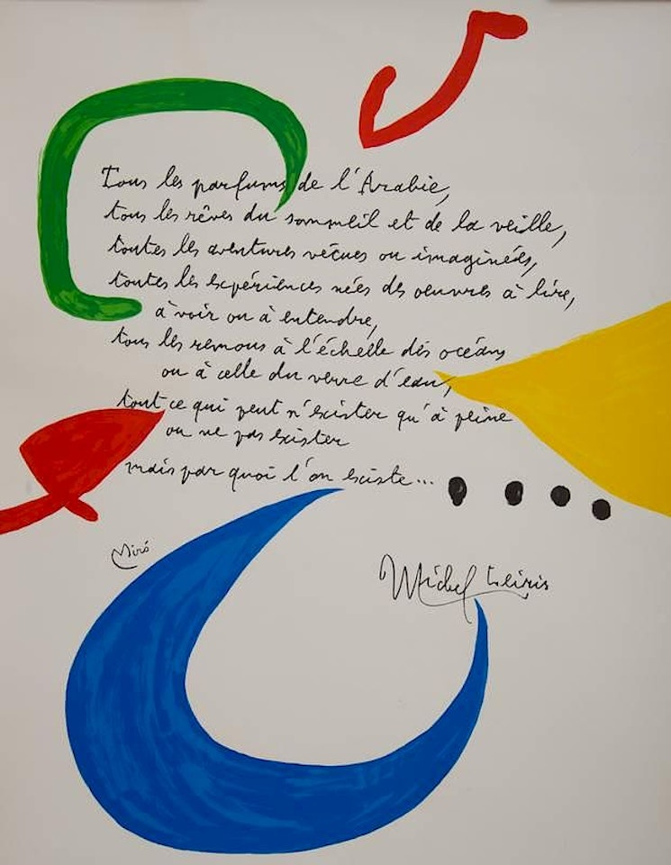 UNTITLED (MICHEL LEIRIS) by Joan Miró