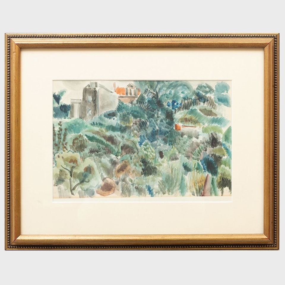 House in a grove by Jean Dufy