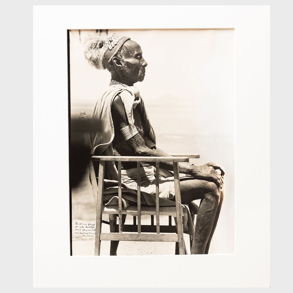 Turkana Chief at Lake Rudolf, Fergusonâ€™s Gulf from Eyelids of Morning by Peter Beard