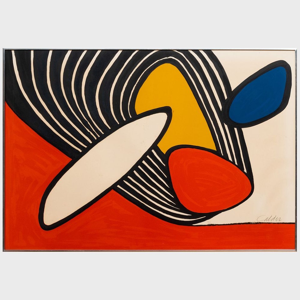 Composition with Disks and Black Spiral by Alexander Calder