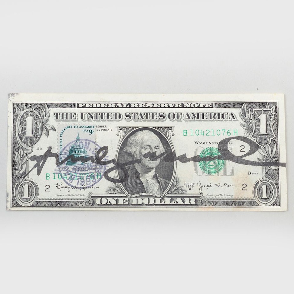 Dollar Bill by Andy Warhol