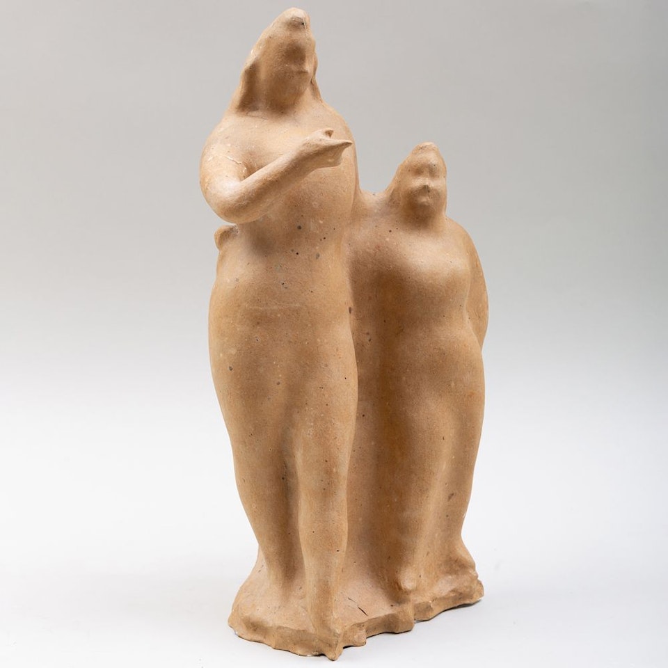 Two Figures by Elie Nadelman
