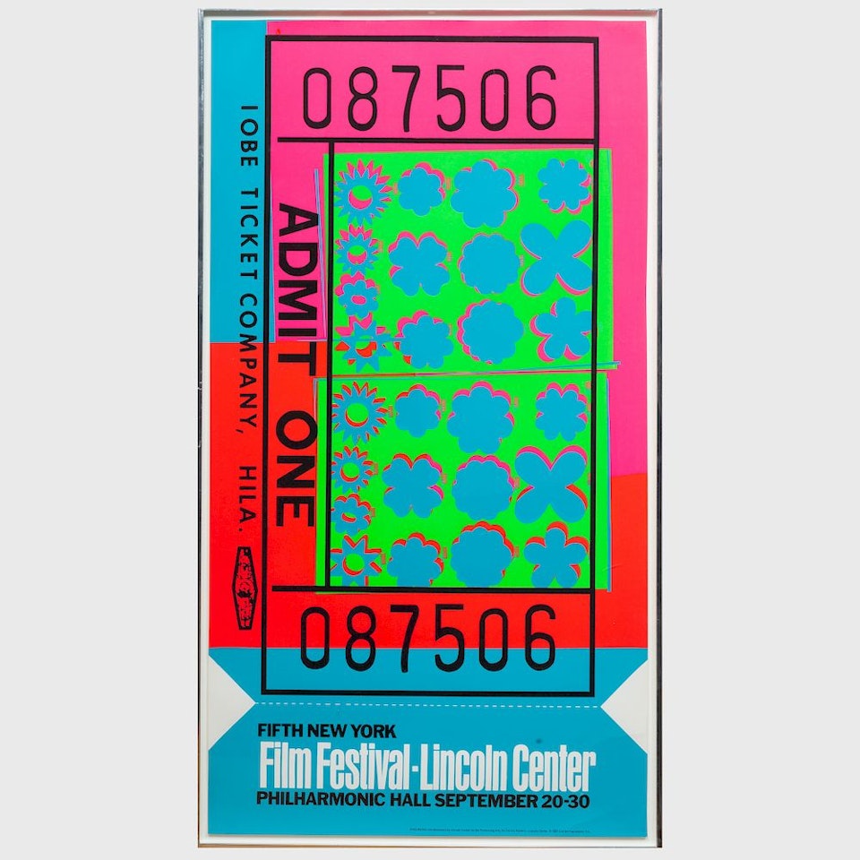 Lincoln Center Ticket by Andy Warhol