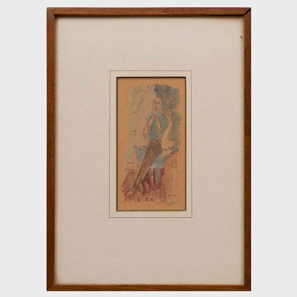 Figure with Goat by Mark Tobey