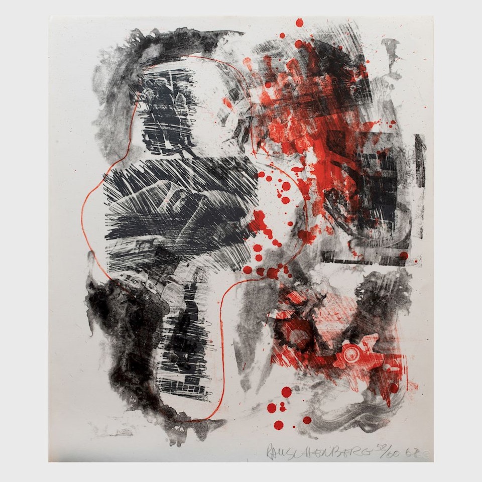 Love Zone , from Reels B + C by Robert Rauschenberg