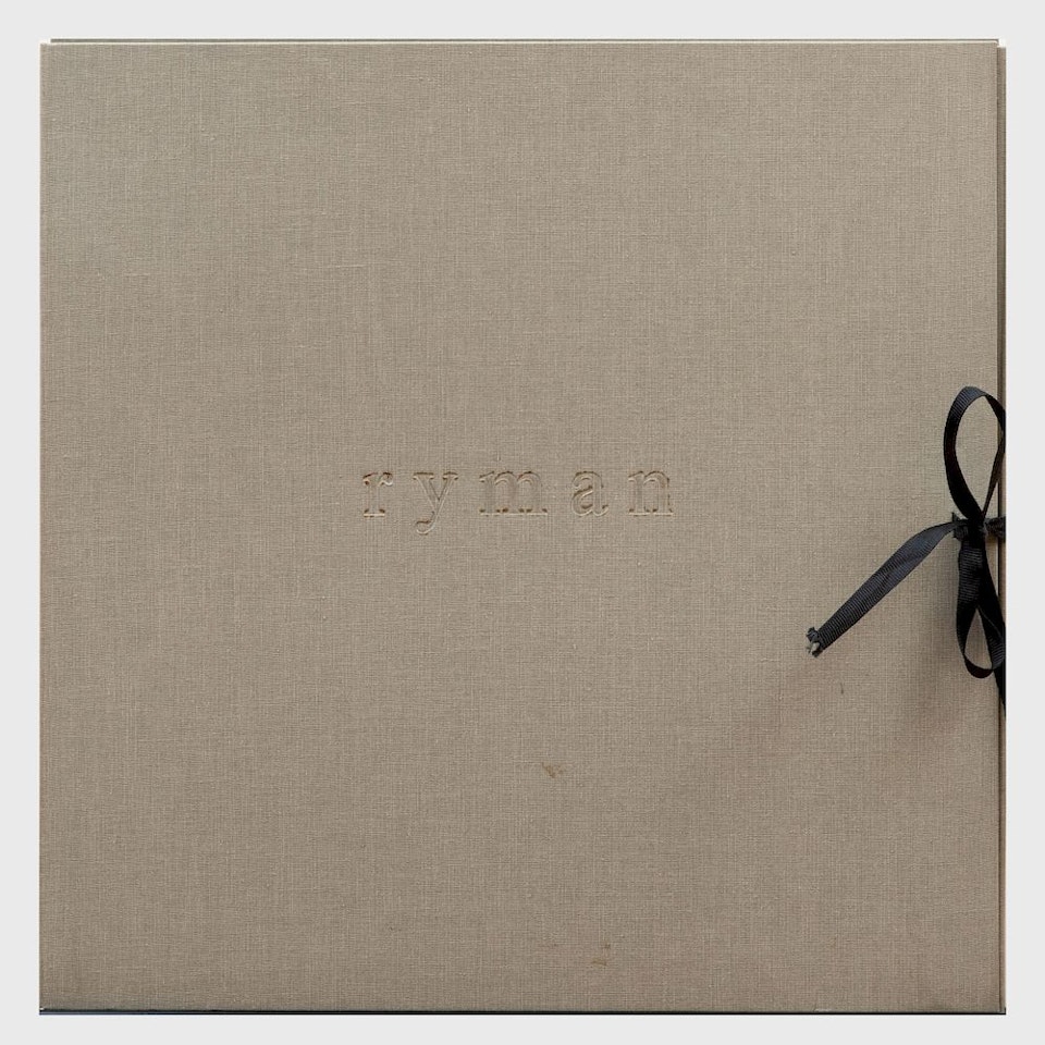 Robert Ryman Prints 1969-1993 by Robert Ryman