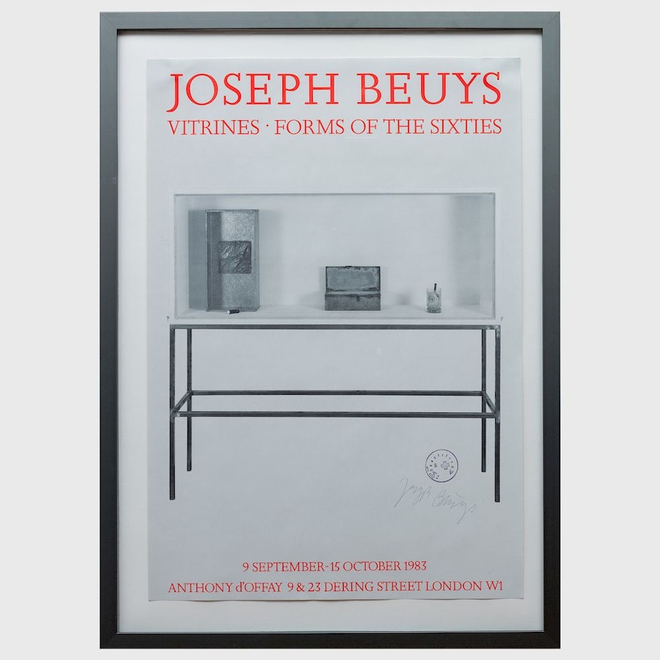 Joseph Beuys, Vitrines, Forms of the Sixties by Joseph Beuys