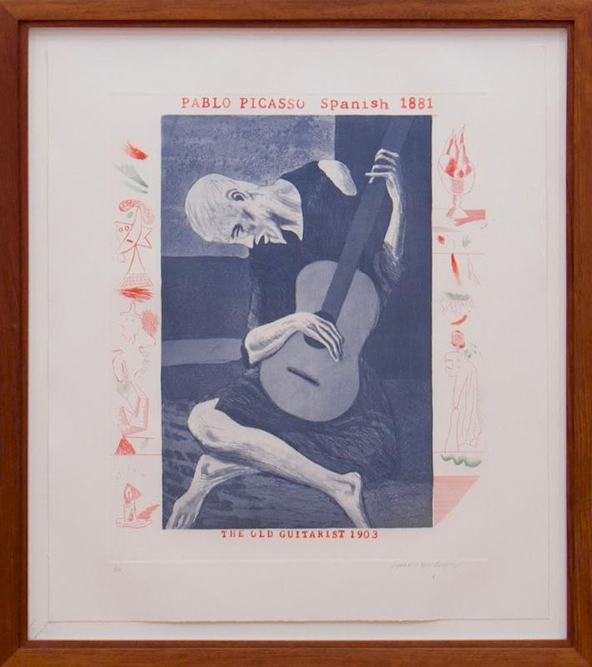 THE BLUE GUITAR by David Hockney