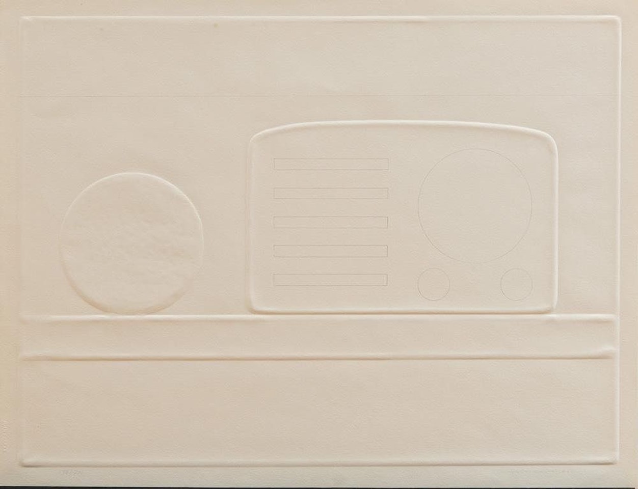 STILL LIFE WITH RADIO, FROM NEW YORK TEN by Tom Wesselmann
