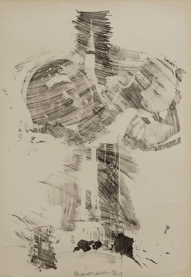 MOON ROSE, FROM STONED MOON SERIES by Robert Rauschenberg