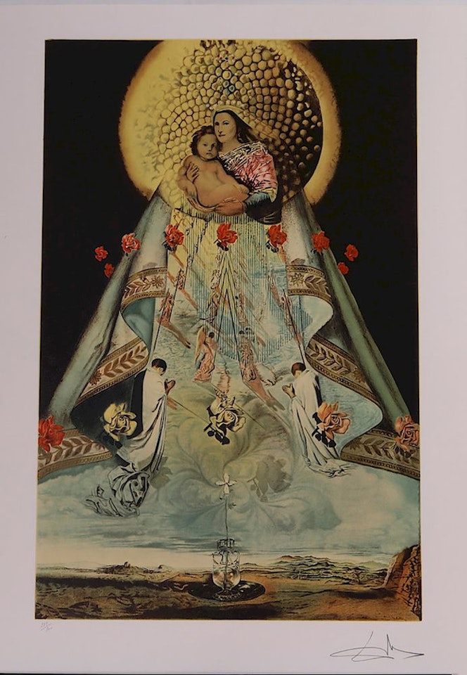 The Virgin of Guadalupe Three Plates by Salvador Dali