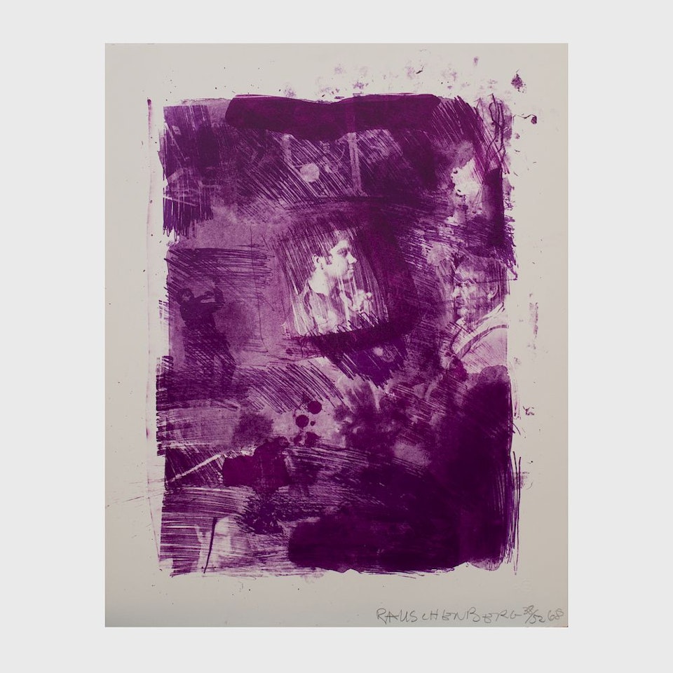 Flower Re-Run, from Reels B + C by Robert Rauschenberg