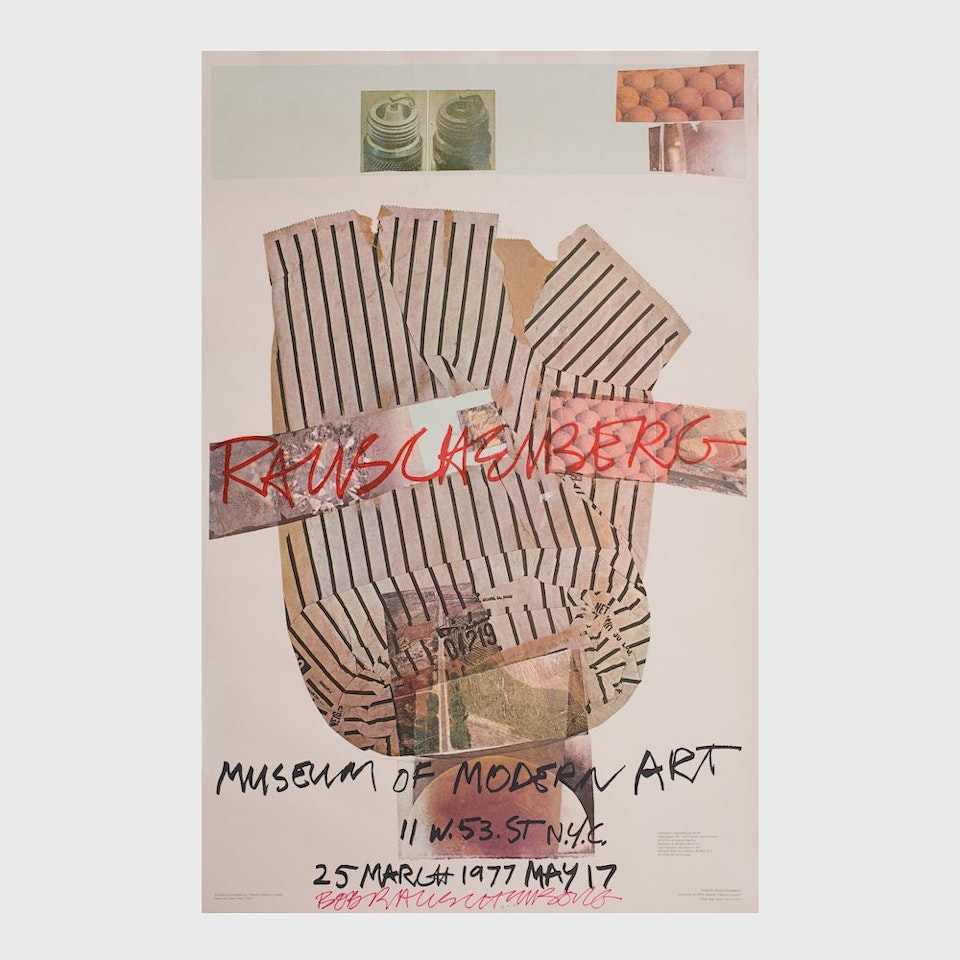 Museum of Modern Art Poster by Robert Rauschenberg