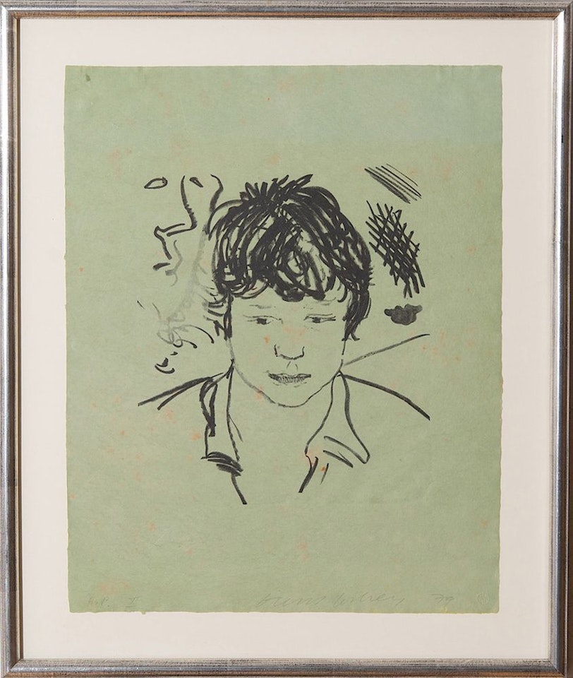 STUDY OF BYRON by David Hockney