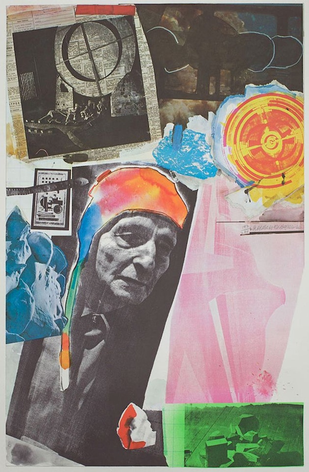 HOMAGE TO FREDERICK KIESLER by Robert Rauschenberg