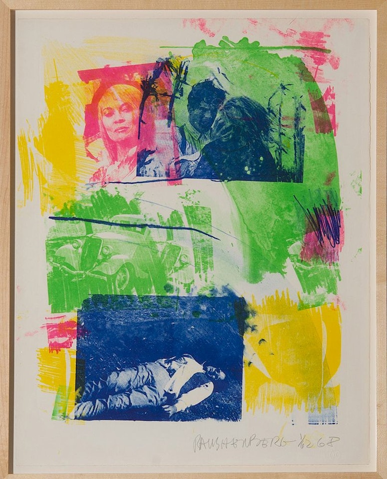 STORYLINE I, FROM REELS B + C by Robert Rauschenberg