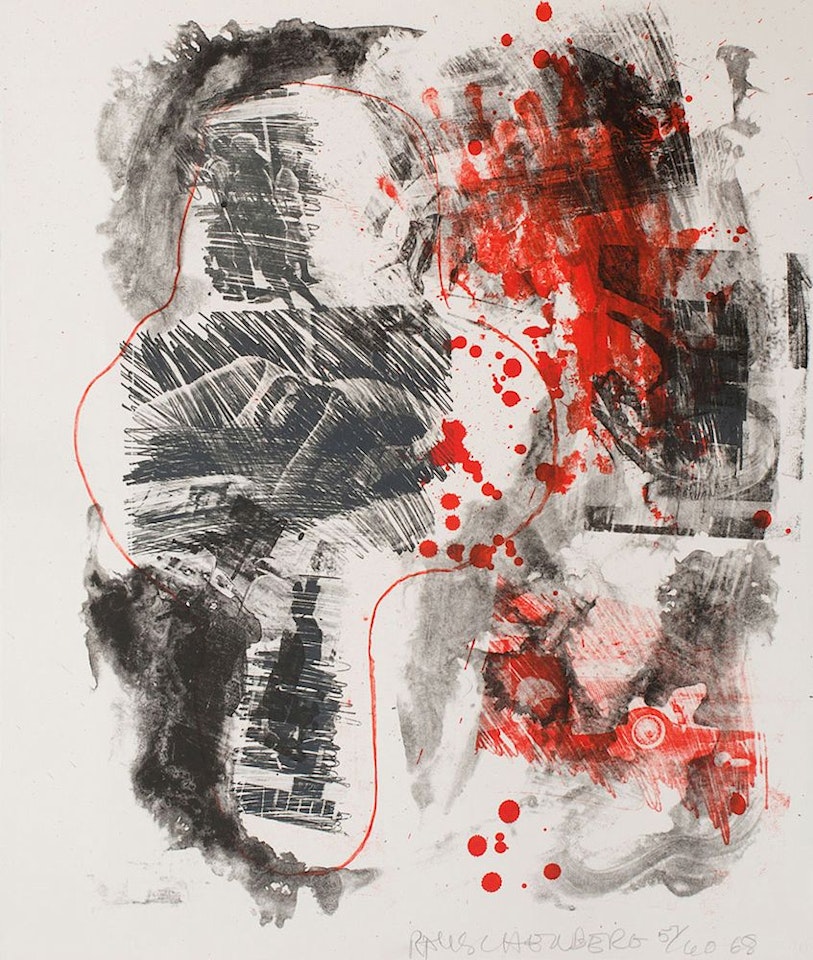 LOVE ZONE, FROM REELS B + C by Robert Rauschenberg