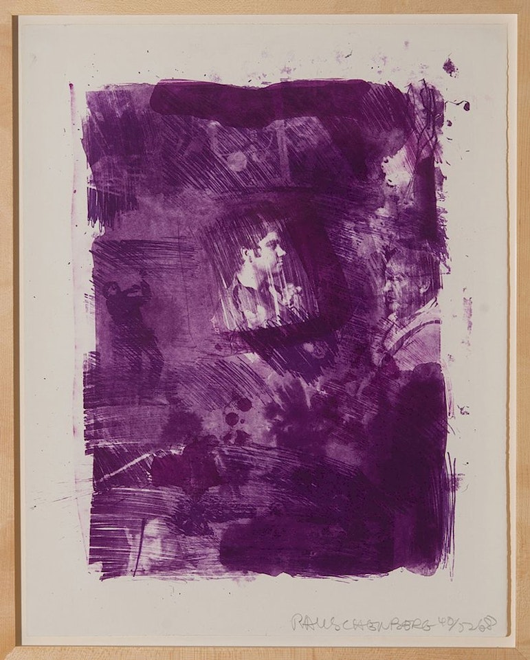 FLOWER RE-RUN, FROM REELS B + C by Robert Rauschenberg