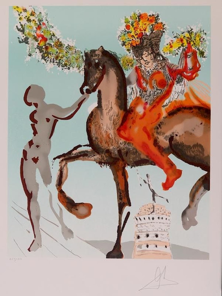 THE HARBINGER; AND THE MESSIAH, FROM THE NEW JERUSALEM SUITE by Salvador Dali