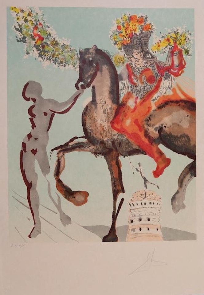 THE HARBINGER; AND THE MESSIAH, FROM THE NEW JERUSALEM SUITE by Salvador Dali