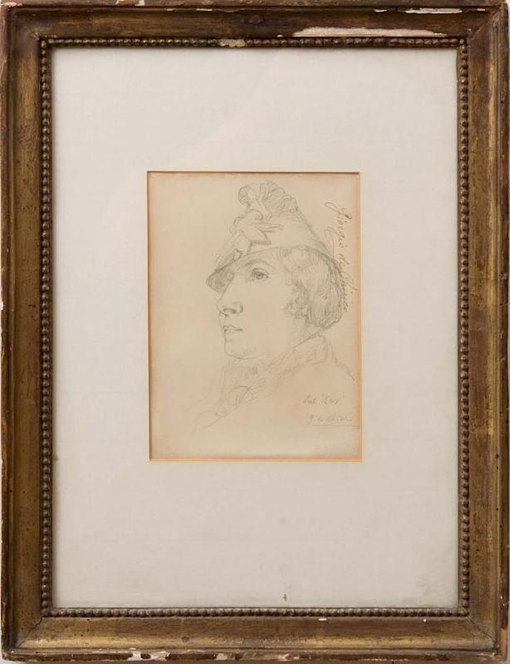 PORTRAIT OF ANNA LAETITIA by Giorgio de Chirico