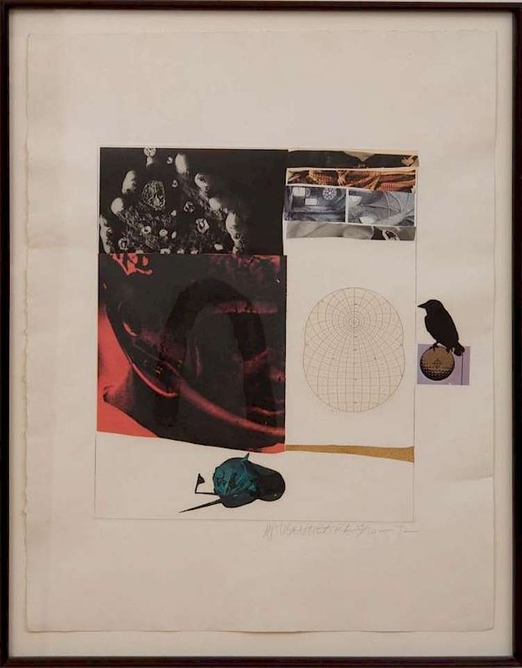 HORSEFEATHERS THIRTEEN-IX, FROM HORSEFEATHERS THIRTEEN SERIES by Robert Rauschenberg