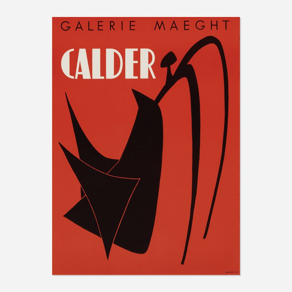 Alexander Calder exhibition poster by Alexander Calder