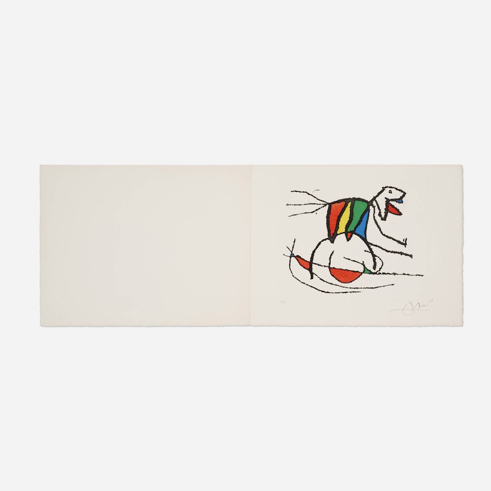 El sobreviviente visita los pájaros II by Joan Miró