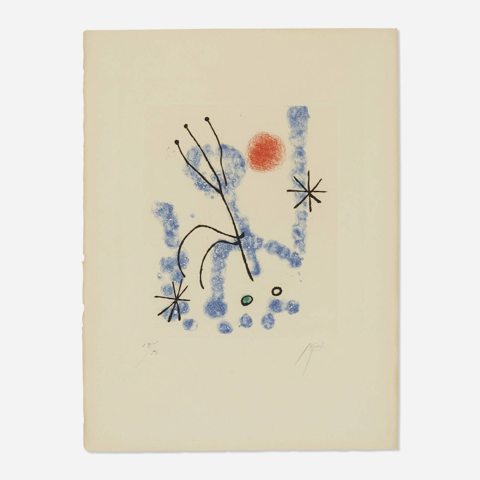 Plate (from the Feuilles éparses portfolio) by Joan Miró