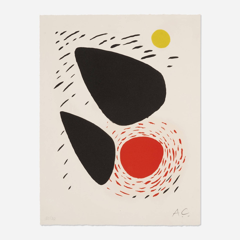 Rocks and Sun (from XXe Siècle) by Alexander Calder