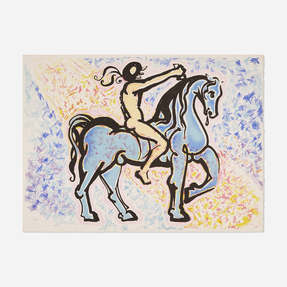 Le cavalier (from La jungle humaine series) by Salvador Dali