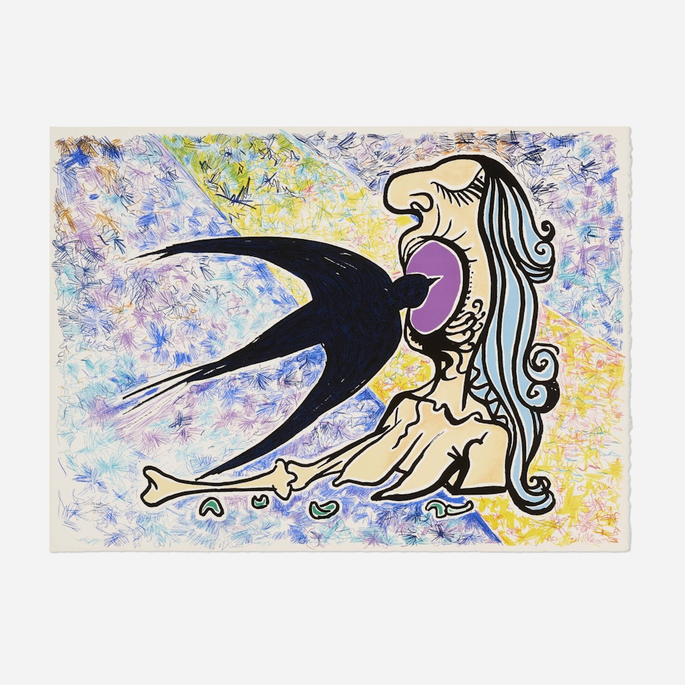 L'hirondelle (from La jungle humaine series) by Salvador Dali
