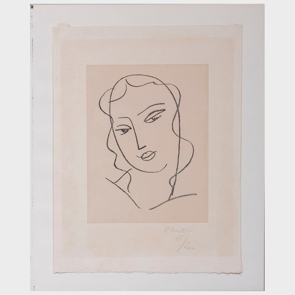 Etude pour la vierge, visage by Henri Matisse