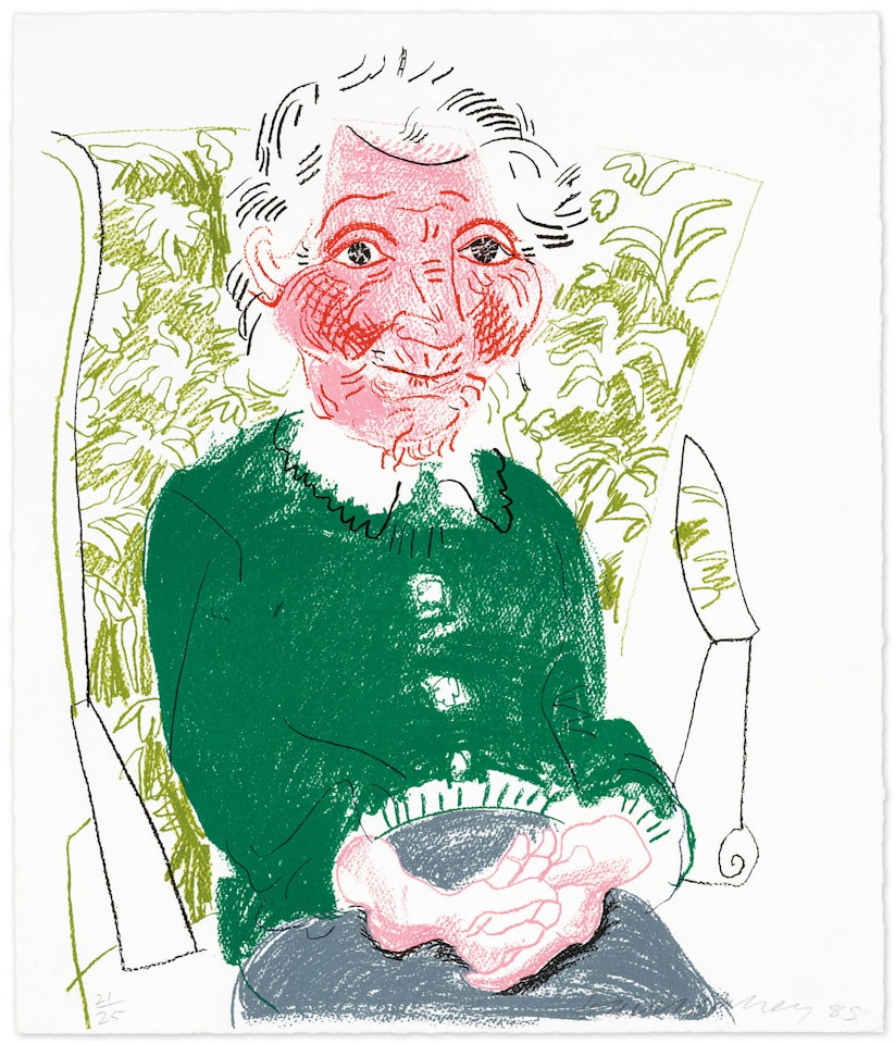 Portrait of Mother I by David Hockney