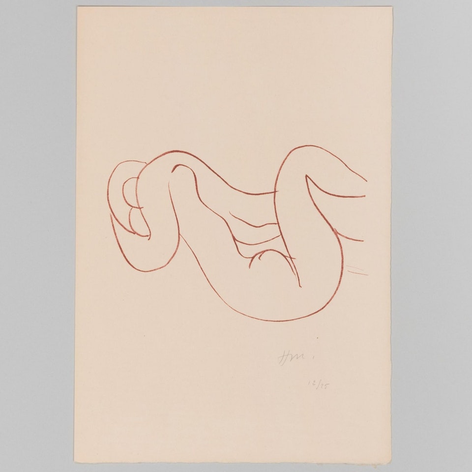 Etude pour Quand en songeant ma follastre J'accole by Henri Matisse