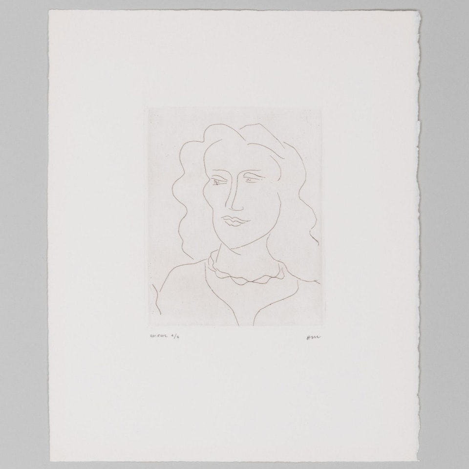 Young woman, three-quarter face by Henri Matisse
