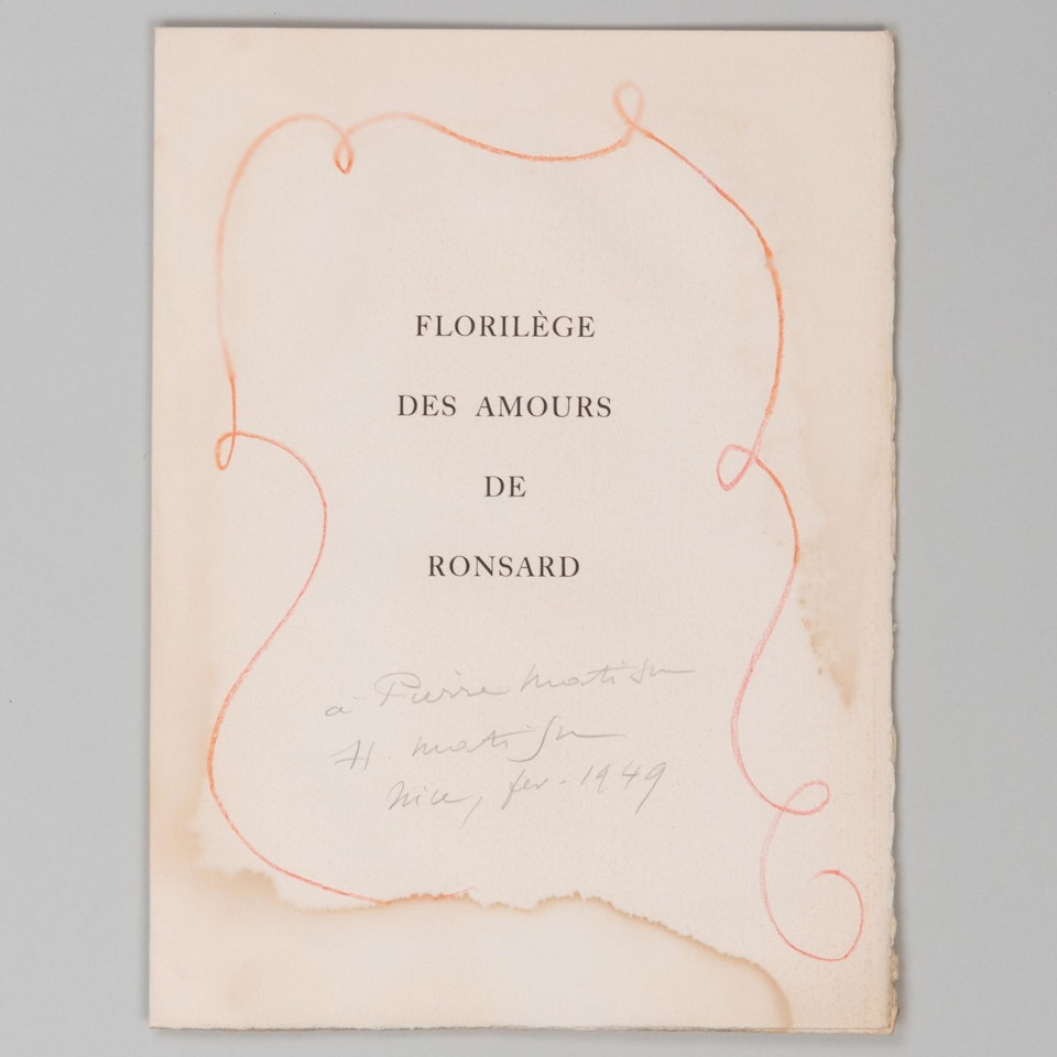 FlorilÃ¨ge: Title Page by Henri Matisse