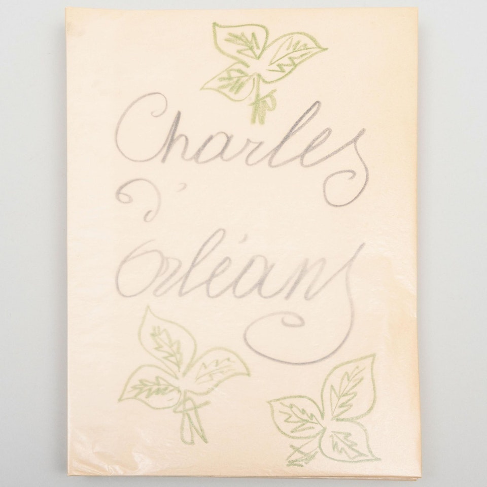 Poems, by Charles d'Orleans by Henri Matisse