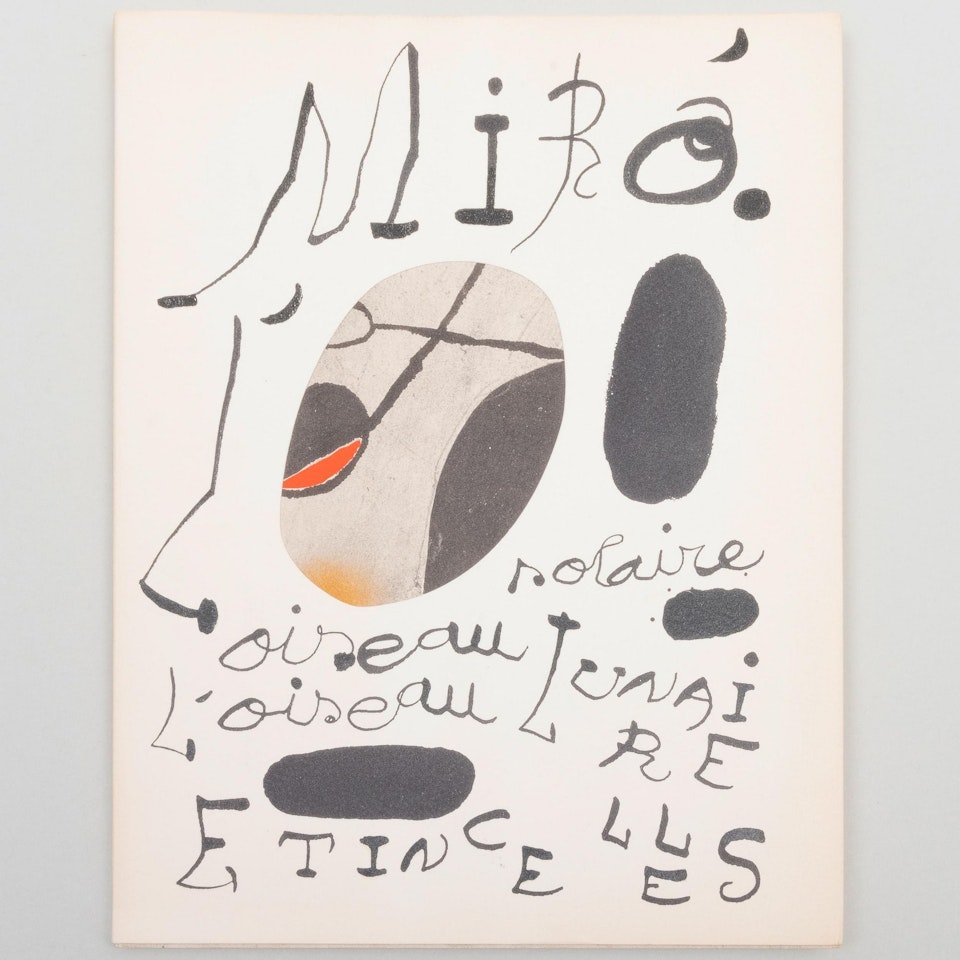 Solar bird, lunar bird, sparks by Joan Miró