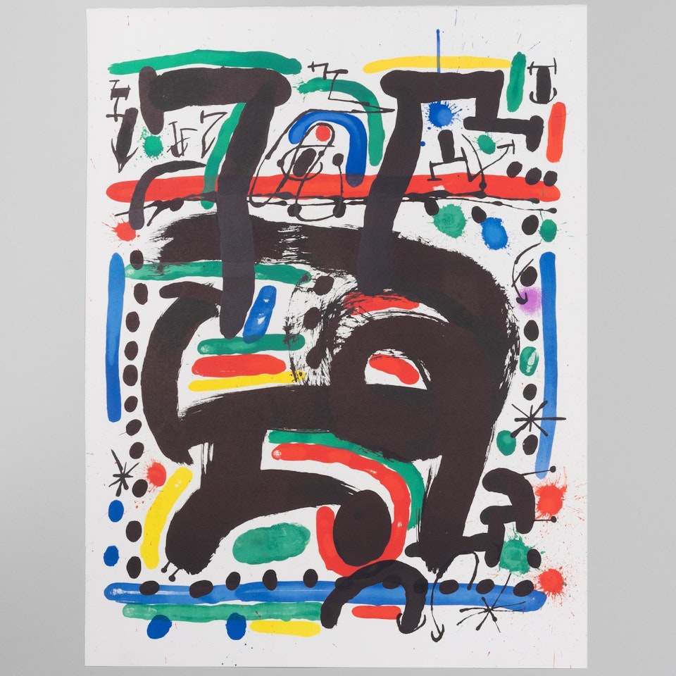 Poster for the Opening of the Mourlot Atelier in New York by Joan Miró