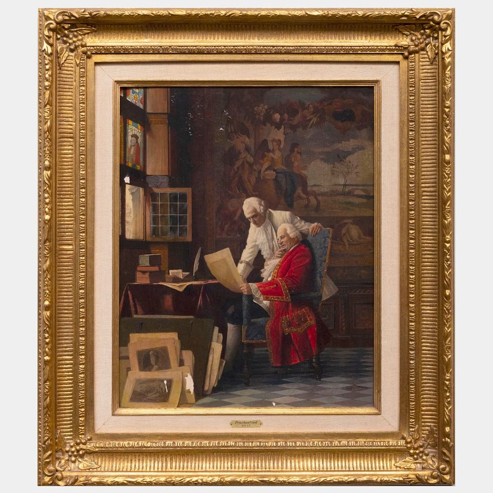A Cardinal Reading by Alois Heinrich Priechenfried