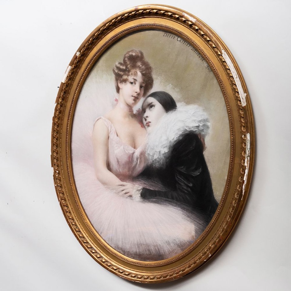 Pierrot and Ballerina by Pierre Carrier-Belleuse