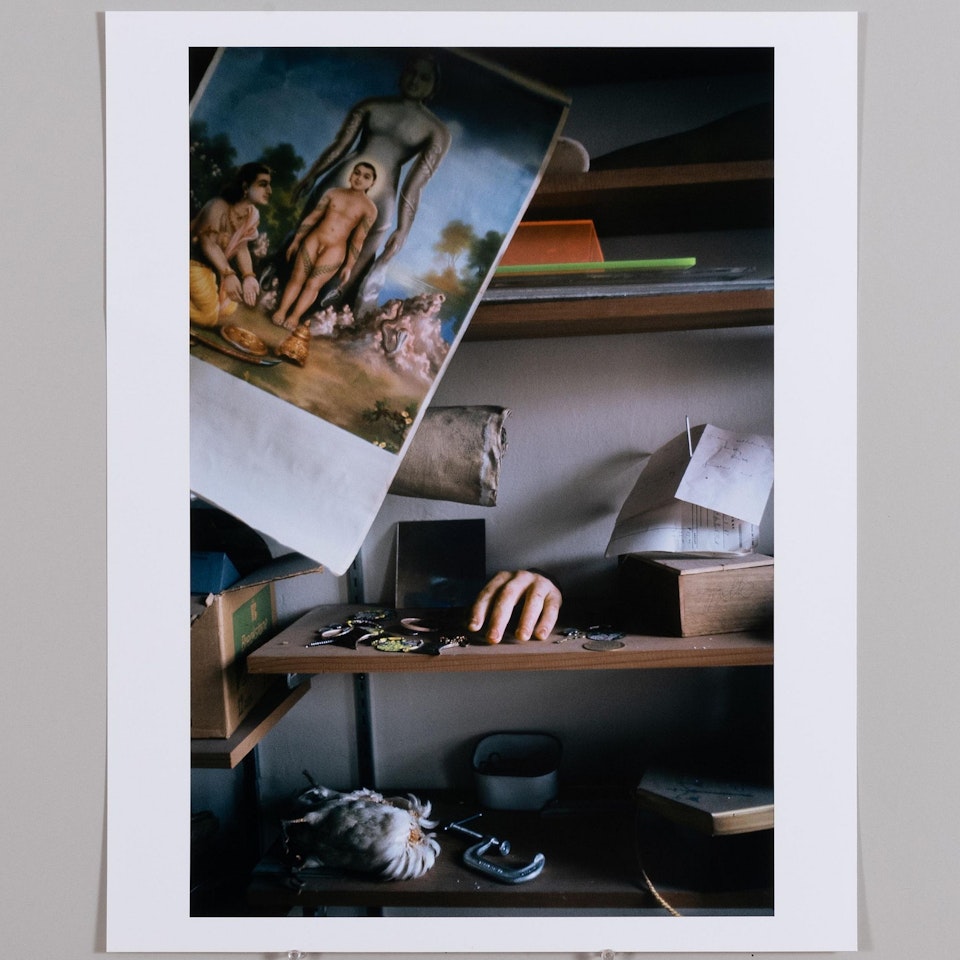 Shelf with Hand by Peter Hujar