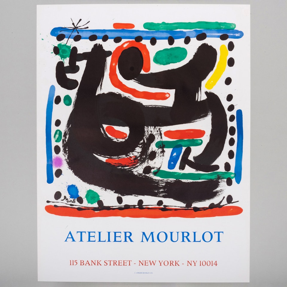 Poster for the Opening of the Atelier Mourlot in New York by Joan Miró